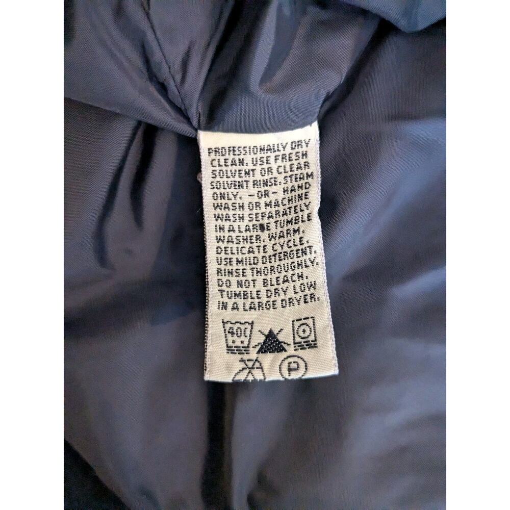 Vintage Eddie Bauer Jacket Womens L Goose Down Filled Puffer Coat Black Outdoor - Picture 6 of 7